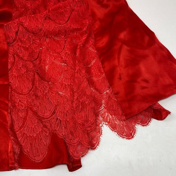 Agent Provocateur Emie SOIREE Red Silk Maxi Slip Dress AP2 Small - Picture 8 of 15
